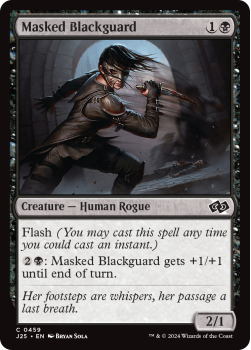 Masked Blackguard single card from Magic the Gathering