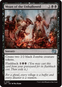 Moan of the Unhallowed single card from Magic the Gathering