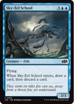 Sky-Eel School single card from Magic the Gathering