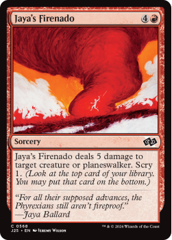 Jaya's Firenado single card from Magic the Gathering