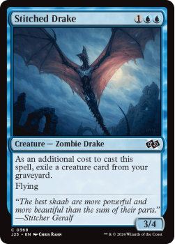 Stitched Drake single card from Magic the Gathering