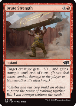 Brute Strength single card from Magic the Gathering