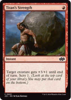 Titan's Strength single card from Magic the Gathering