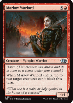 Markov Warlord single card from Magic the Gathering