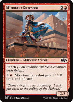 Minotaur Sureshot single card from Magic the Gathering