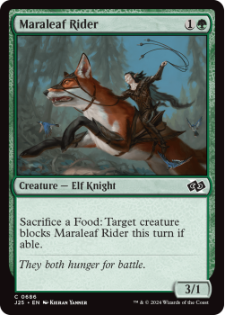 Maraleaf Rider single card from Magic the Gathering
