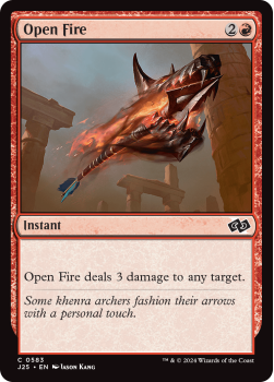 Open Fire single card from Magic the Gathering