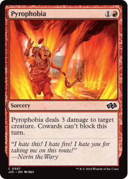 Pyrophobia single card from Magic the Gathering