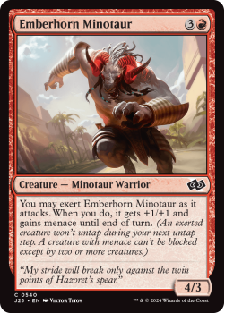 Emberhorn Minotaur single card from Magic the Gathering