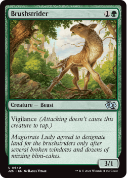 Brushstrider single card from Magic the Gathering