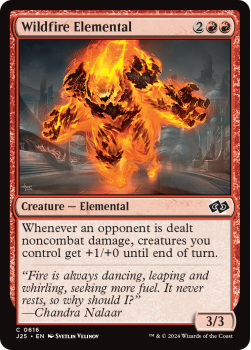 Wildfire Elemental single card from Magic the Gathering