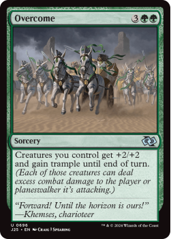 Overcome single card from Magic the Gathering