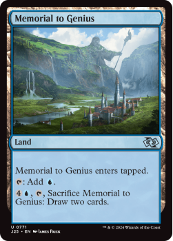 Memorial to Genius single card from Magic the Gathering