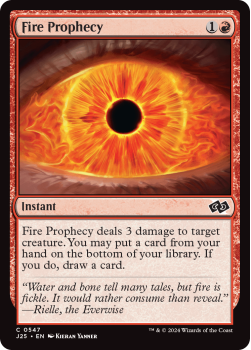 Fire Prophecy single card from Magic the Gathering