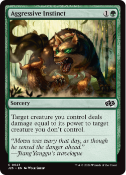 Aggressive Instinct single card from Magic the Gathering