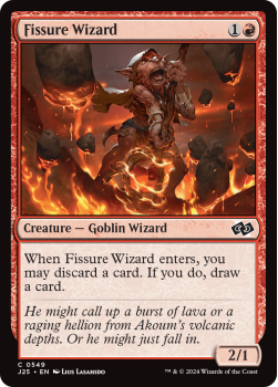 Fissure Wizard single card from Magic the Gathering
