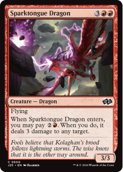 Sparktongue Dragon single card from Magic the Gathering