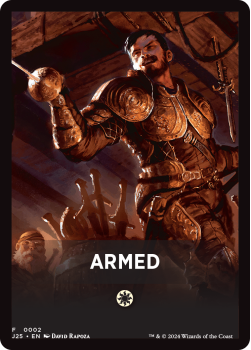 Armed Theme Card single card from Magic the Gathering