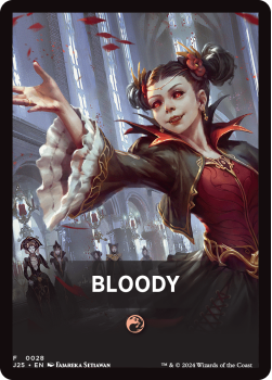 Bloody Theme Card single card from Magic the Gathering