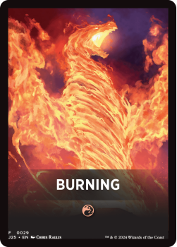 Burning Theme Card single card from Magic the Gathering
