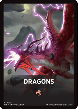 Dragons Theme Card single card from Magic the Gathering