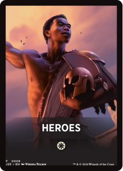 Heroes Theme Card single card from Magic the Gathering