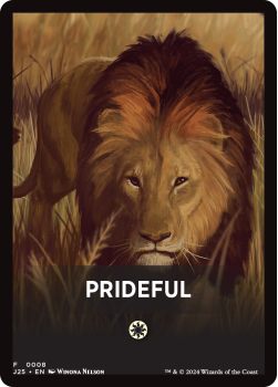 Prideful Theme Card single card from Magic the Gathering