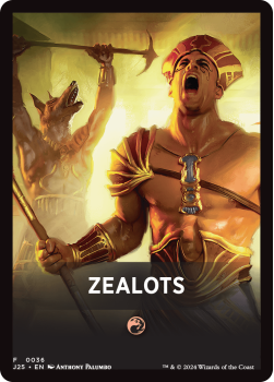 Zealots Theme Card single card from Magic the Gathering