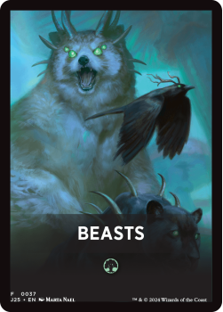 Beasts Theme Card single card from Magic the Gathering