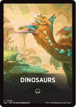 Dinosaurs Theme Card single card from Magic the Gathering