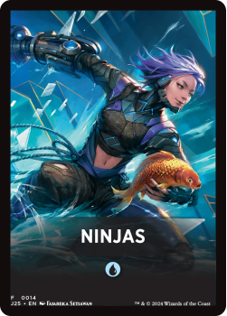 Ninjas Theme Card single card from Magic the Gathering