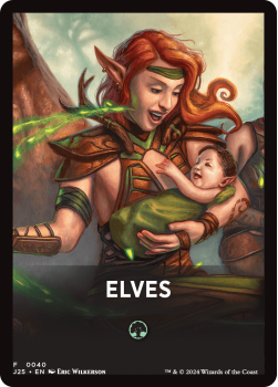 Elves Theme Card single card from Magic the Gathering