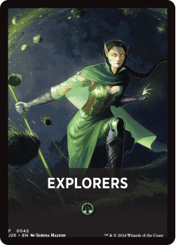 Explorers Theme Card single card from Magic the Gathering