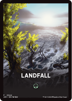 Landfall Theme Card single card from Magic the Gathering
