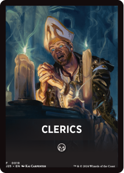 Clerics Theme Card single card from Magic the Gathering