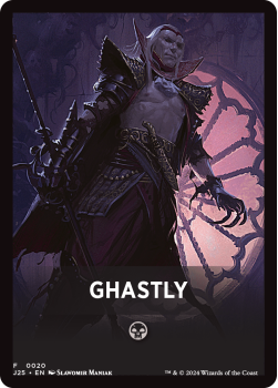 Ghastly Theme Card single card from Magic the Gathering
