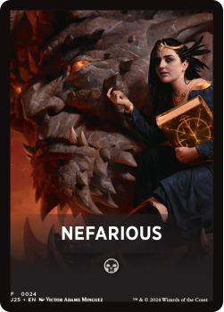 Nefarious Theme Card single card from Magic the Gathering