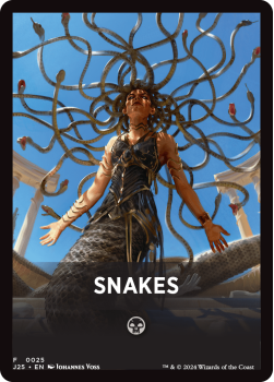 Snakes Theme Card single card from Magic the Gathering