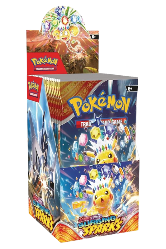 Surging Sparks Half Booster Box | Pokemon Boosters | Free Shipping Surging Sparks Half Booster Box | Pokemon Boosters | Free Shipping