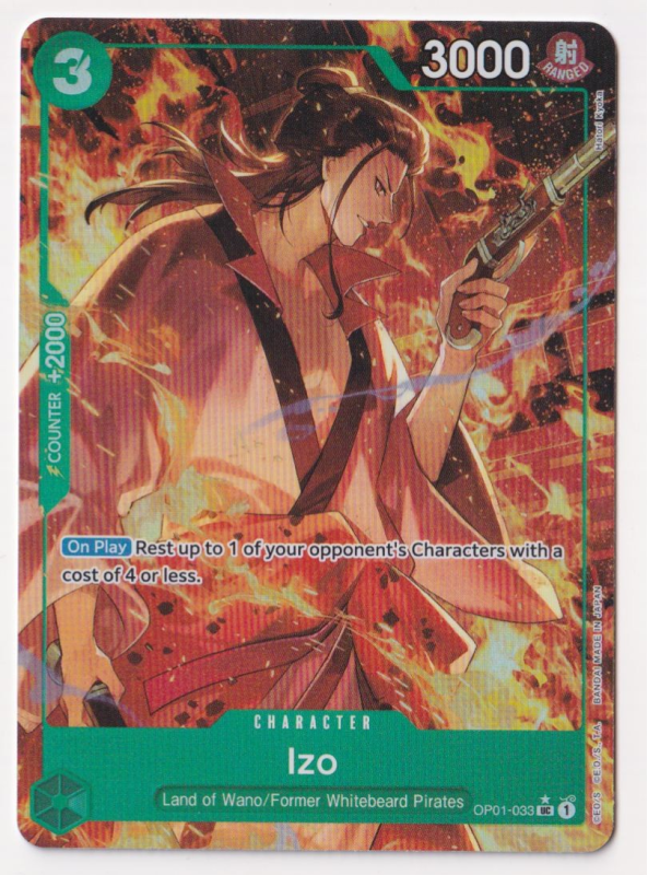 Izo (ALTERNATE ART) : OP01-033 THE BEST - One Piece Single Card Izo (ALTERNATE ART) : OP01-033 THE BEST - One Piece Single Card