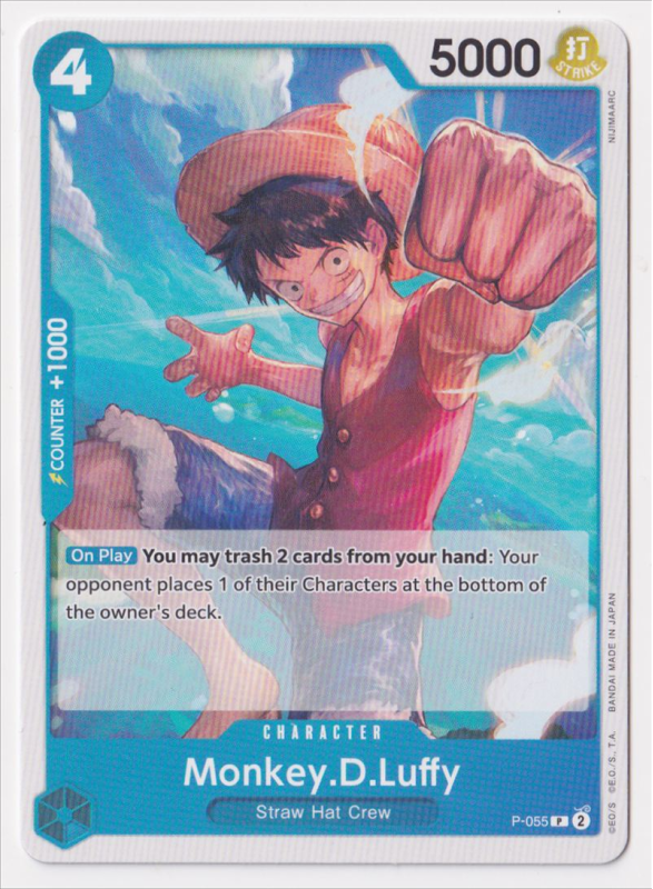 Monkey.D.Luffy : P-055 THE BEST - One Piece Single Card Monkey.D.Luffy : P-055 THE BEST - One Piece Single Card
