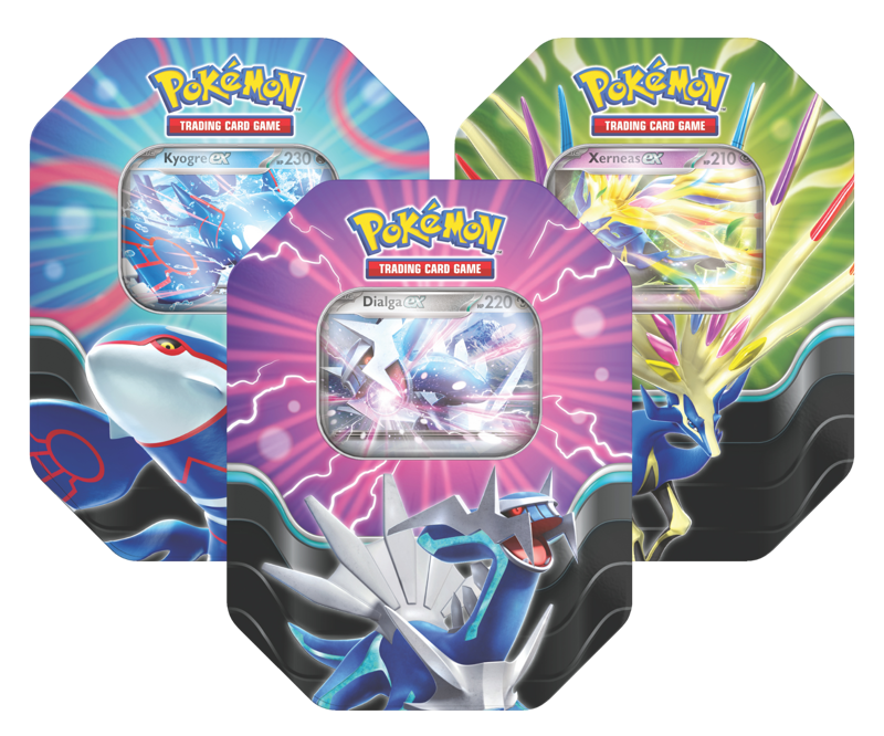 pokemon xerneas card pack Pokémon TCG: Azure Legends Tin (Xerneas ex) (Limit 1) — Smoke and Mirrors  Hobby main image 1