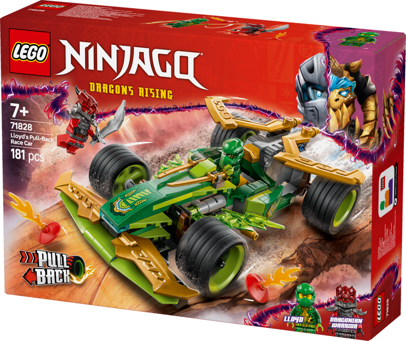 LEGO NINJAGO | Lloyd’s Pull-Back Race Car | 71828