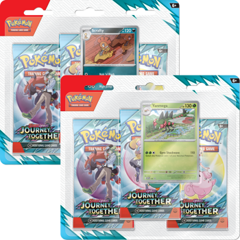 Pokemon Scarlet & Violet Journey Together: 3 Pack Blister Set of Two