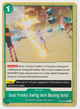 Soul Franky Swing Arm Boxing Solid single card from One Piece TCG