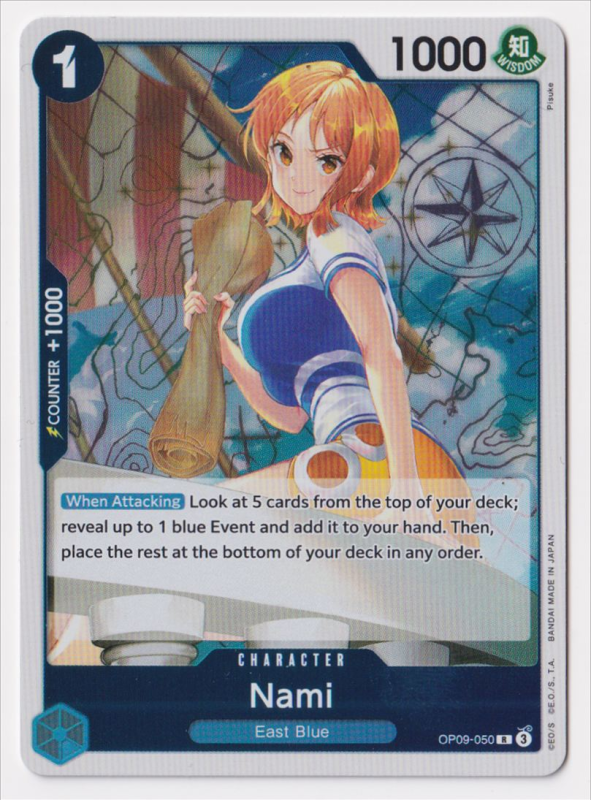 Nami : OP09-050 EMPERORS IN THE NEW WORLD - One Piece Single Card Nami : OP09-050 EMPERORS IN THE NEW WORLD - One Piece Single Card