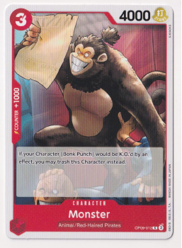 Monster single card from One Piece TCG