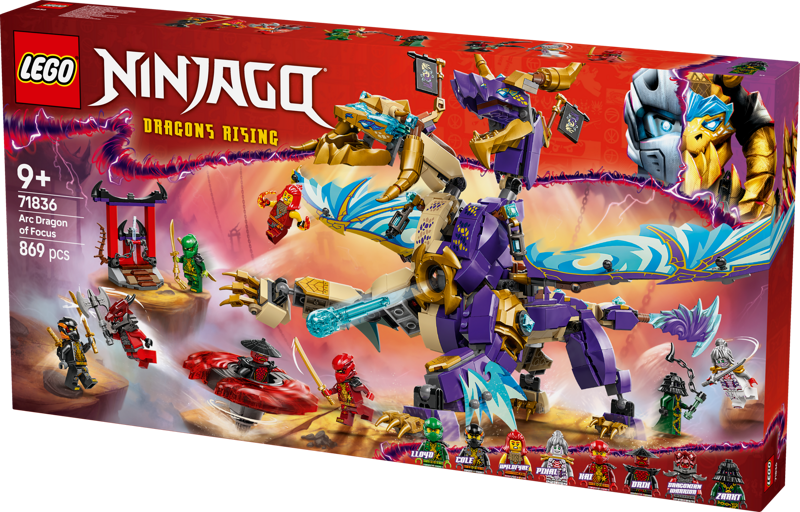 LEGO NINJAGO Arc Dragon of Focus 71836 Chaos Cards