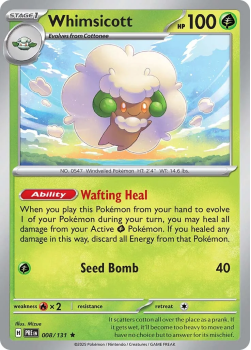 Whimsicott single card from Pokemon