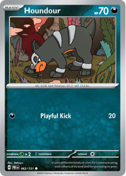 Houndour single card from Pokemon